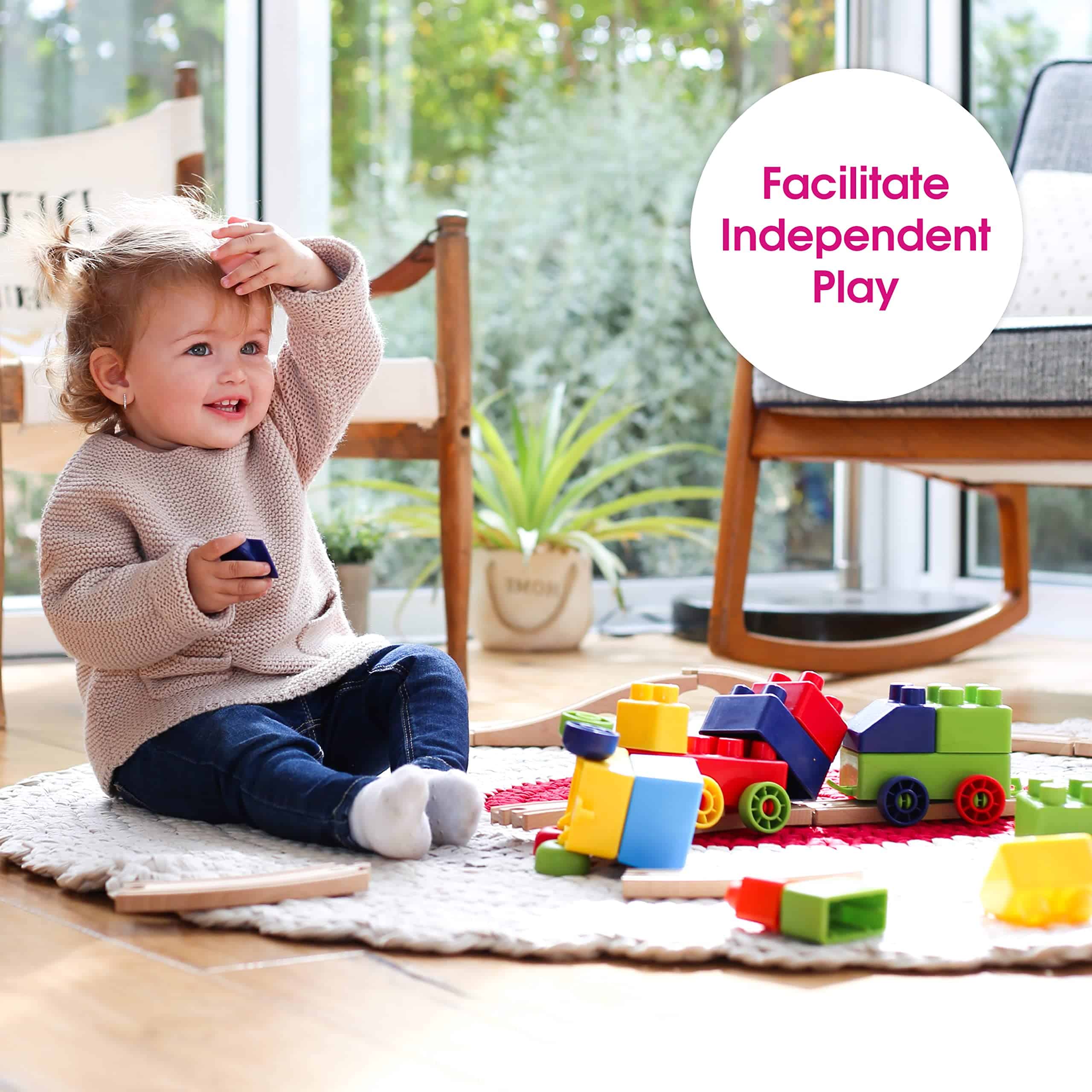 Bloques suaves con temática de tren de Edushape para niños - Imagen 9