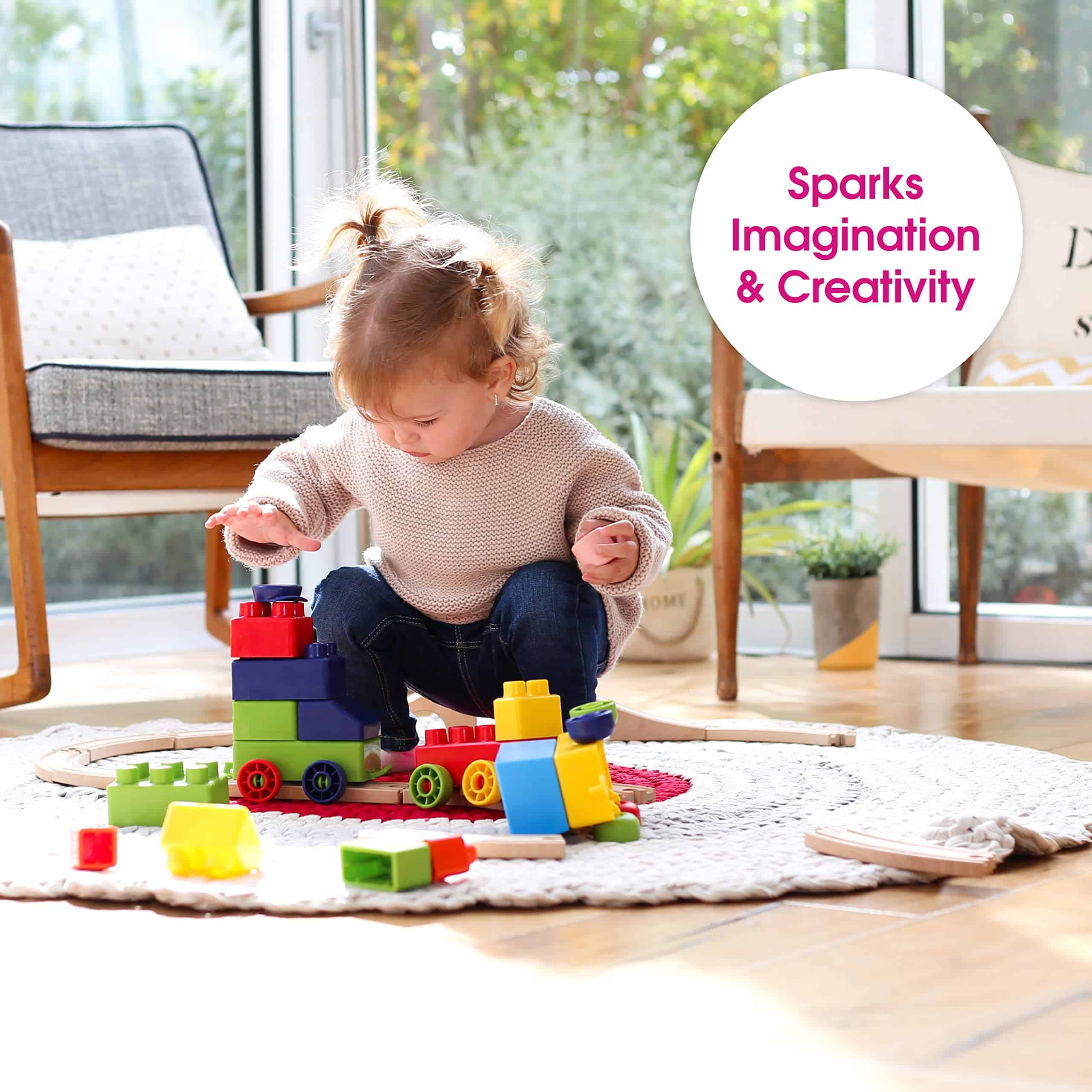 Bloques suaves con temática de tren de Edushape para niños - Imagen 7