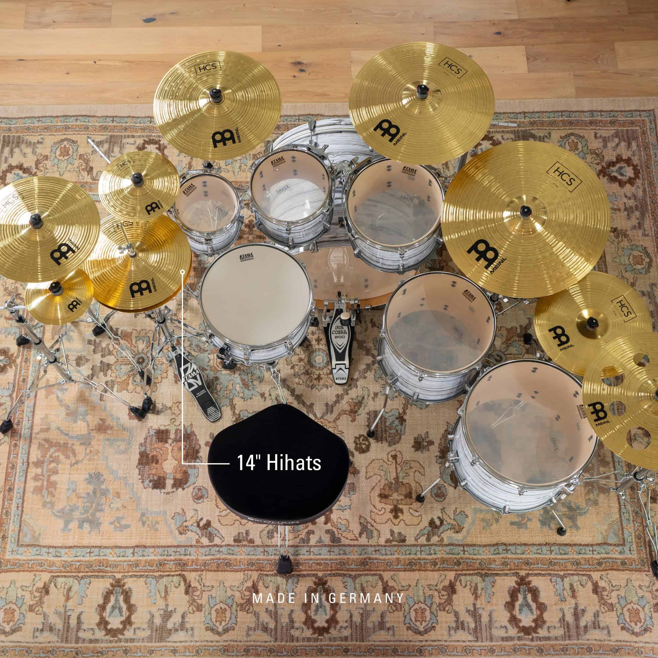 Par de Platillos (Hi Hat) Meinl 14” Hihat - Acabado - Imagen 7