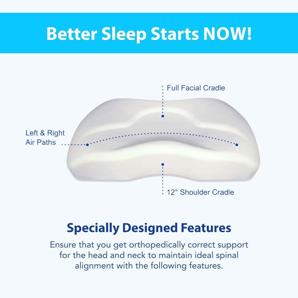 Almohada de Espuma Viscoelástica SleepRight Splintek para - Imagen 9