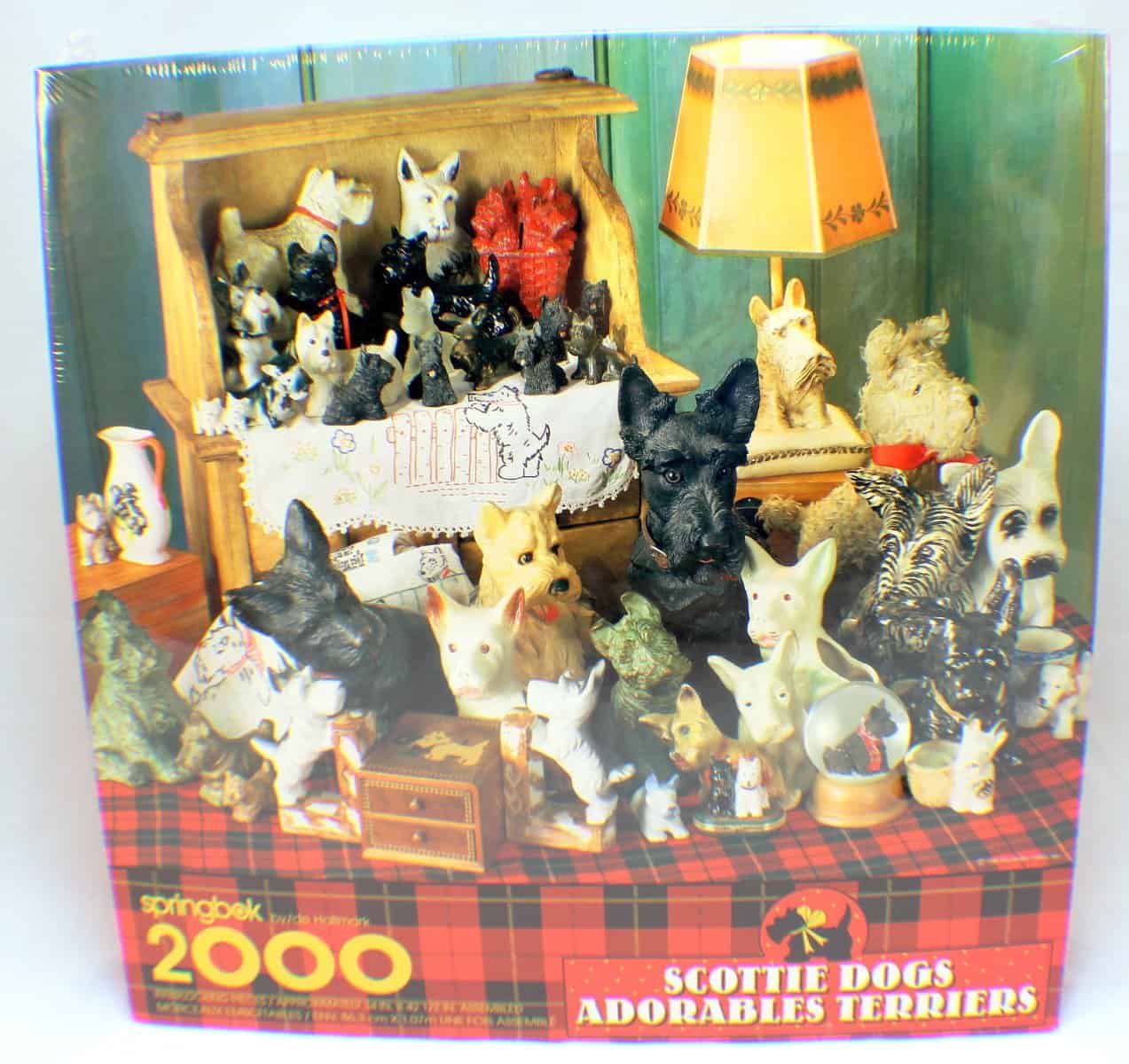 Puzzle de Perros Terrier Escoceses Adorables - 2000 Piezas