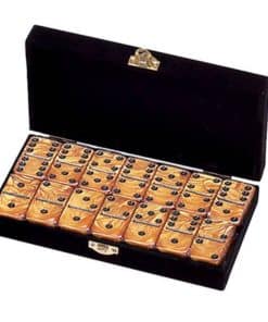 Dominó Doble 6 Marmolado Dorado Tamaño Profesional de