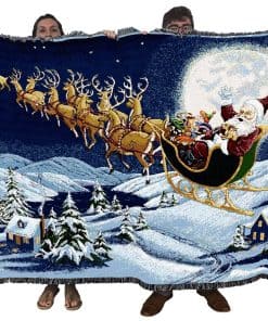 Manta Navideña de Pure Country Weavers - Santa Claus San