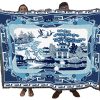 Manta Blue Willow de Pure Country Weavers - Tapiz de Regalo