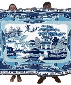 Manta Blue Willow de Pure Country Weavers - Tapiz de Regalo