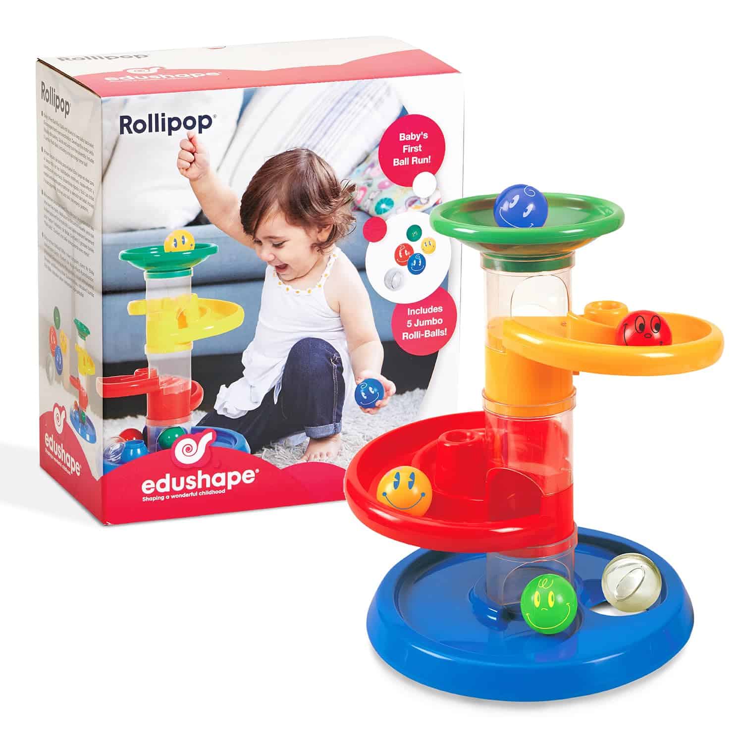Edushape Rollipop Starter Marble Run STEM Baby Toy - Torre