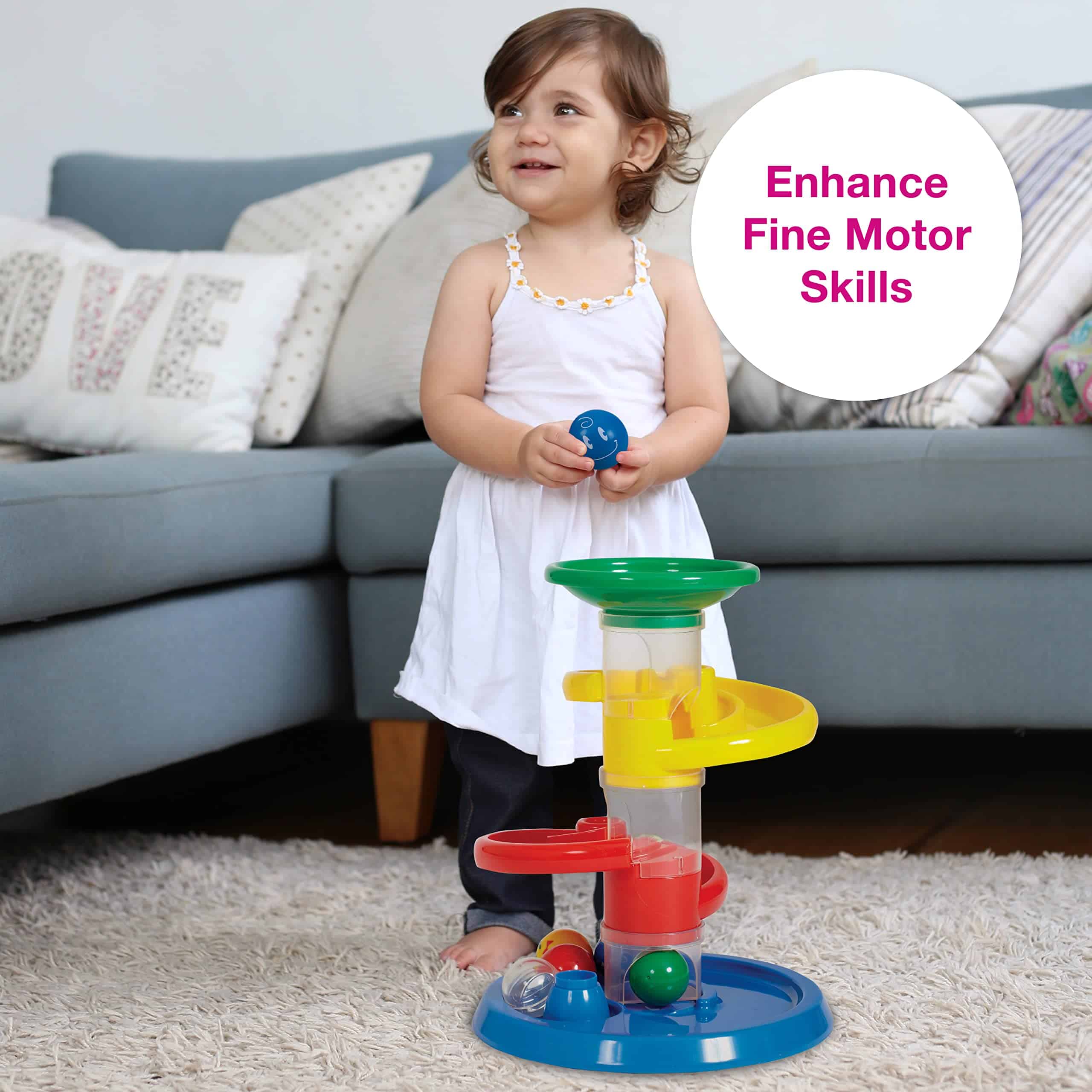 Edushape Rollipop Starter Marble Run STEM Baby Toy - Torre - Imagen 8