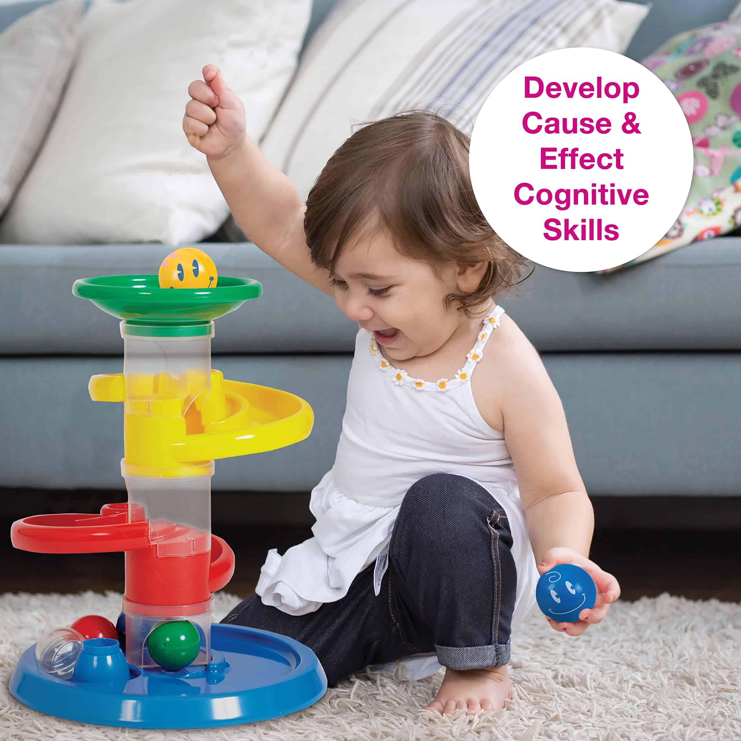 Edushape Rollipop Starter Marble Run STEM Baby Toy - Torre - Imagen 7