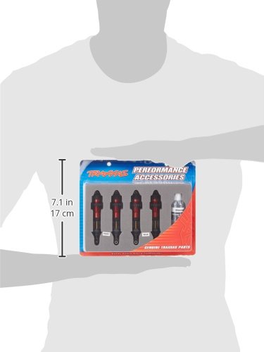 Amortiguadores de cuerpo de aluminio Traxxas 5460R en Rojo, - Imagen 3