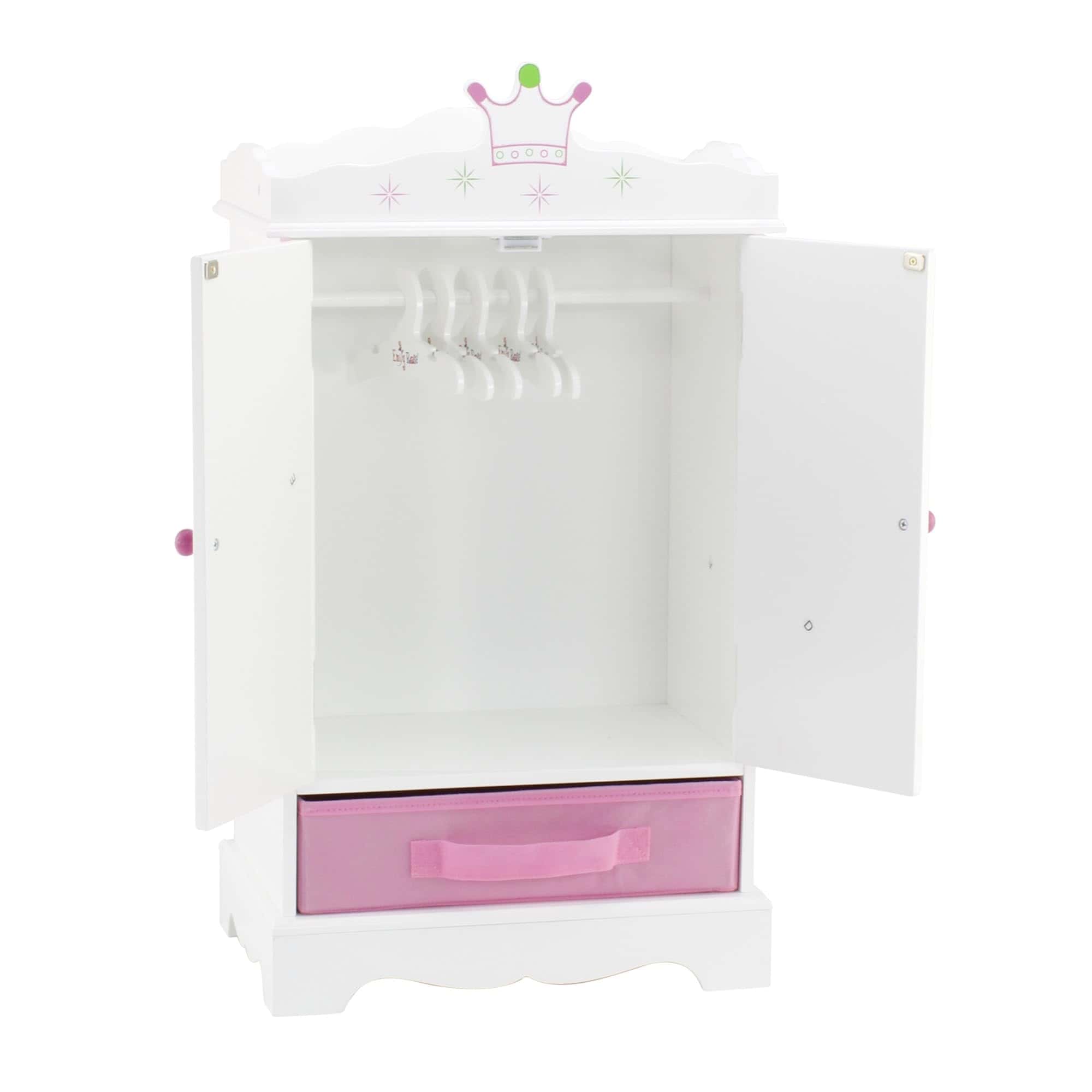 Armario para Ropa de Muñeca Emily Rose de 18 Pulgadas con - Imagen 4