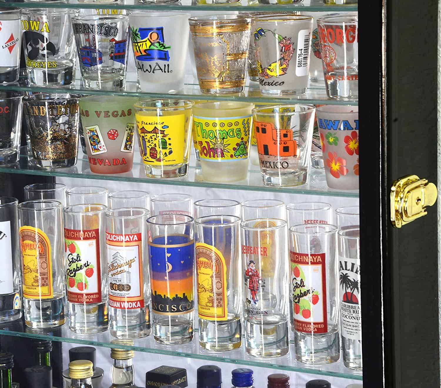 Gabinete exhibidor para vasos de chupito con grandes - Imagen 5