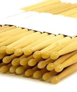 24 PARES DE BAQUETAS DE MADERA DE ARCE NATURAL CON PUNTA DE