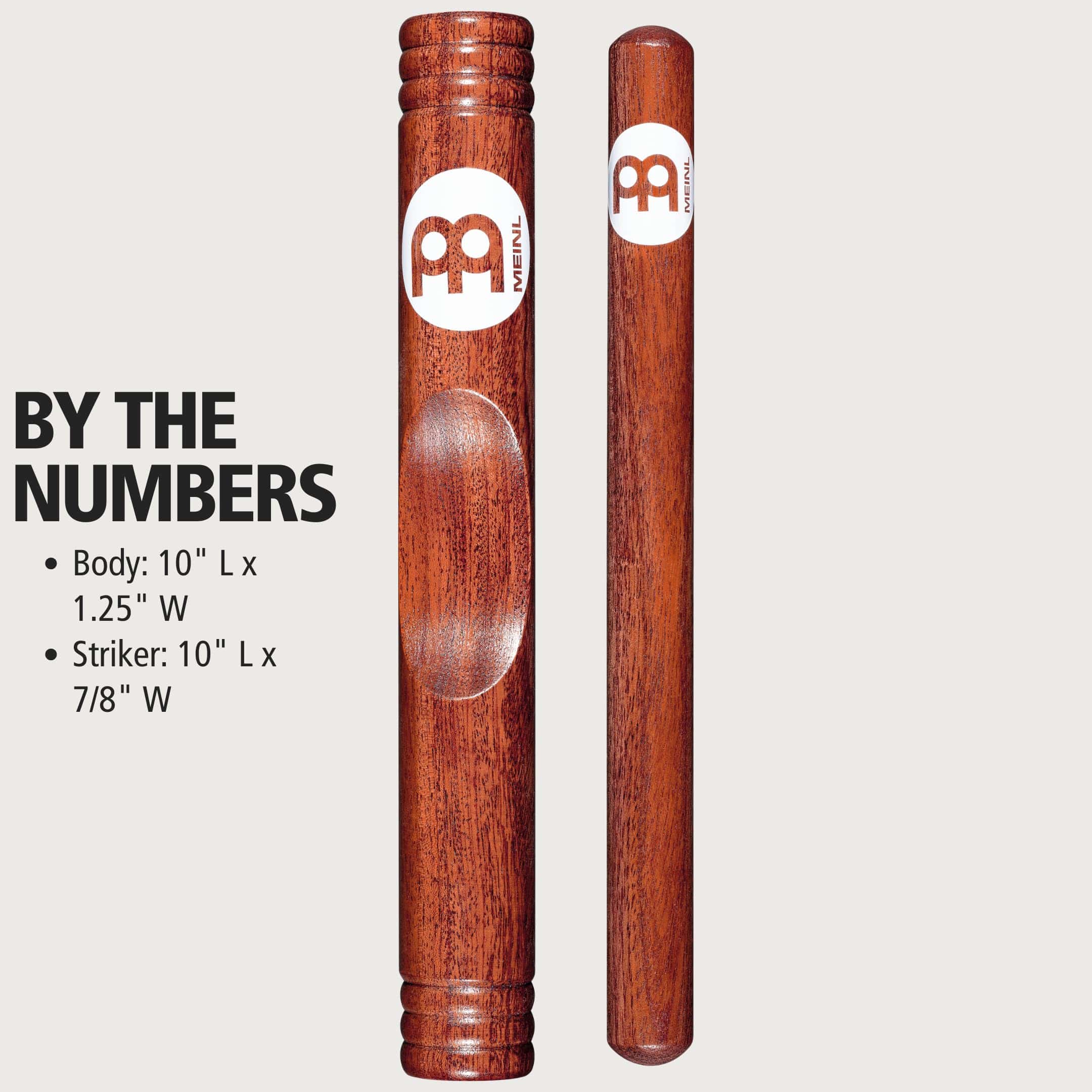 Meinl Percussion CL2RW African Redwood Claves - Imagen 6