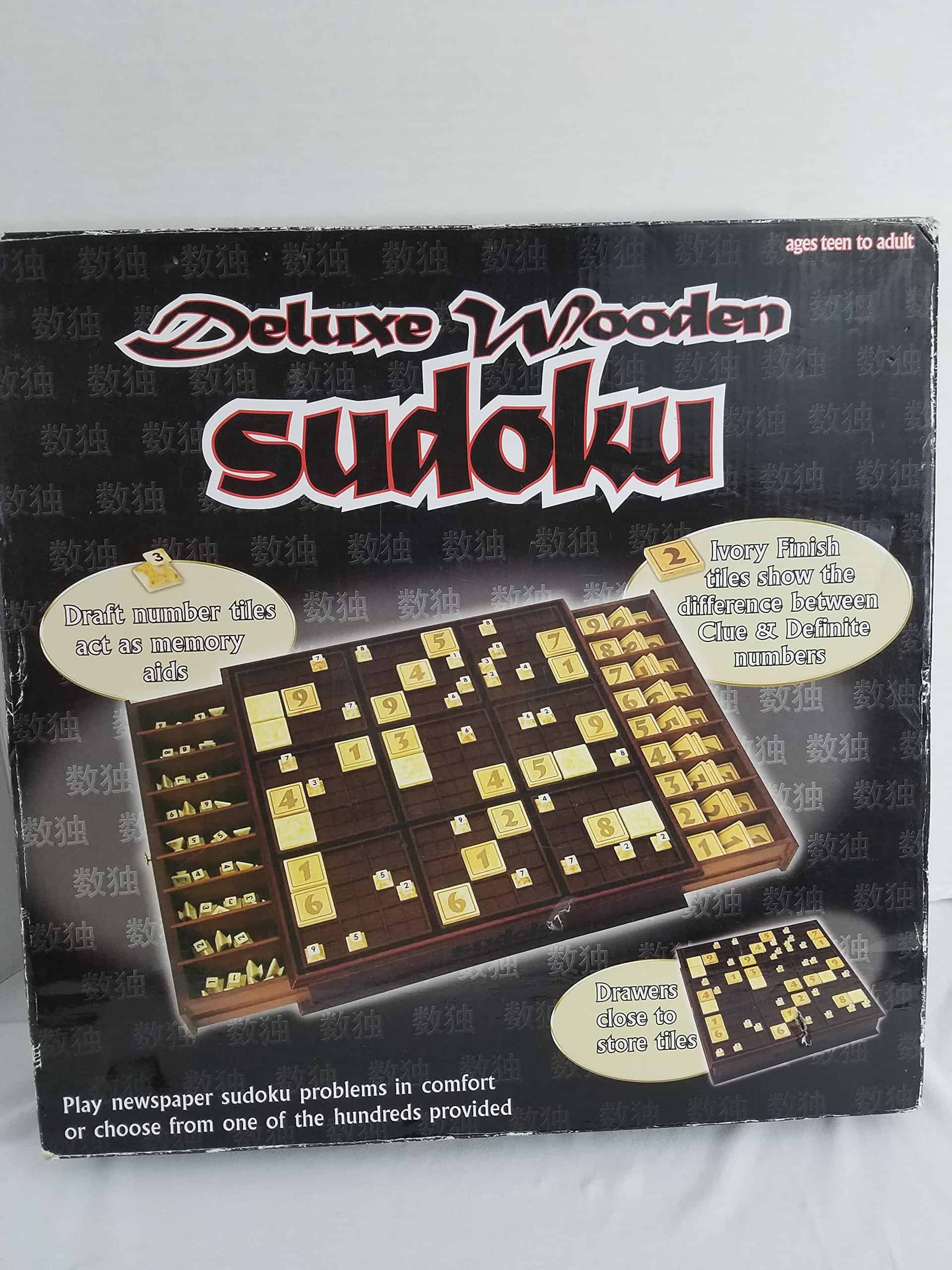 Senario Entertainment - Juego de Mesa de Sudoku de Madera