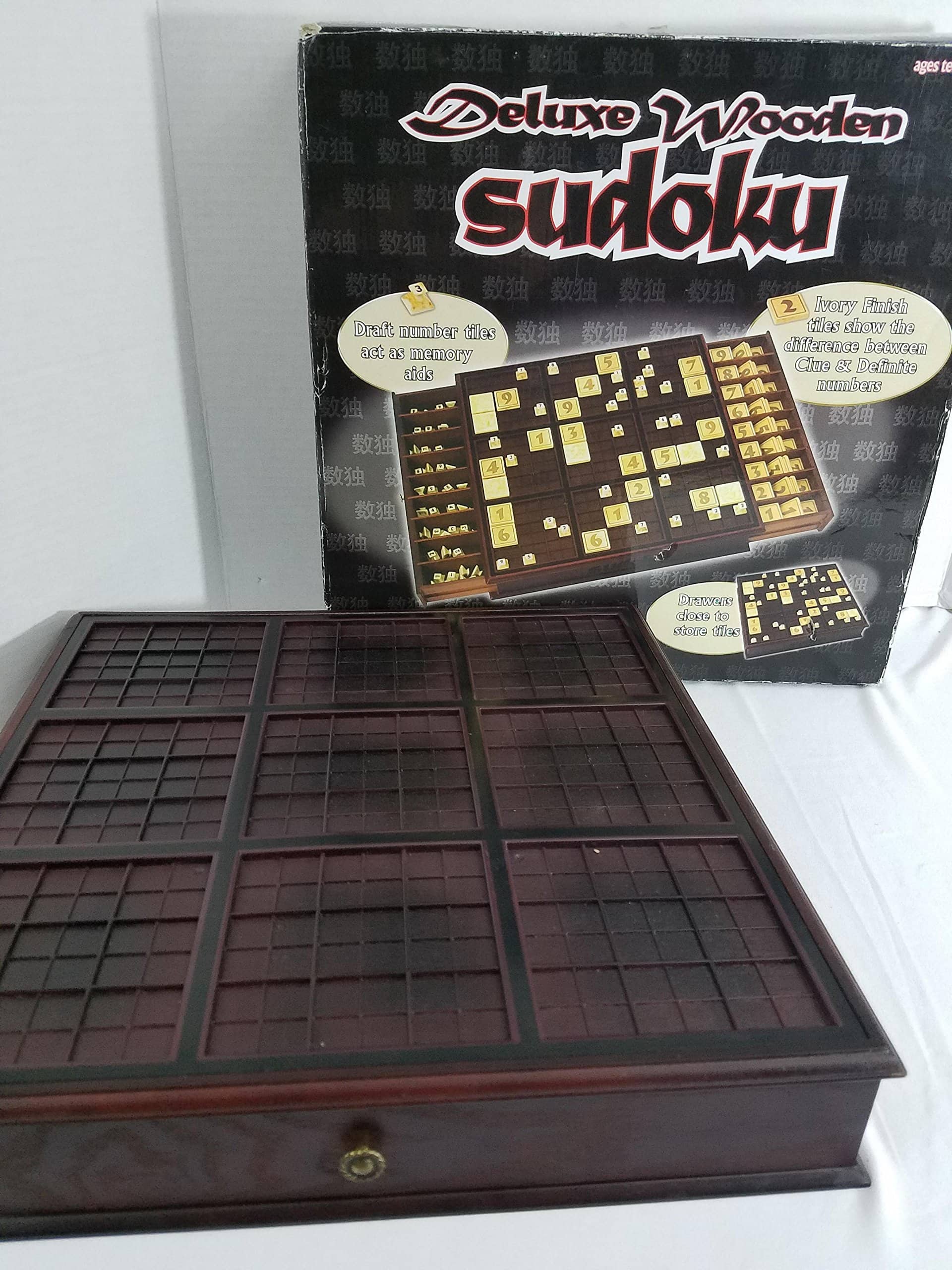 Senario Entertainment - Juego de Mesa de Sudoku de Madera - Imagen 5