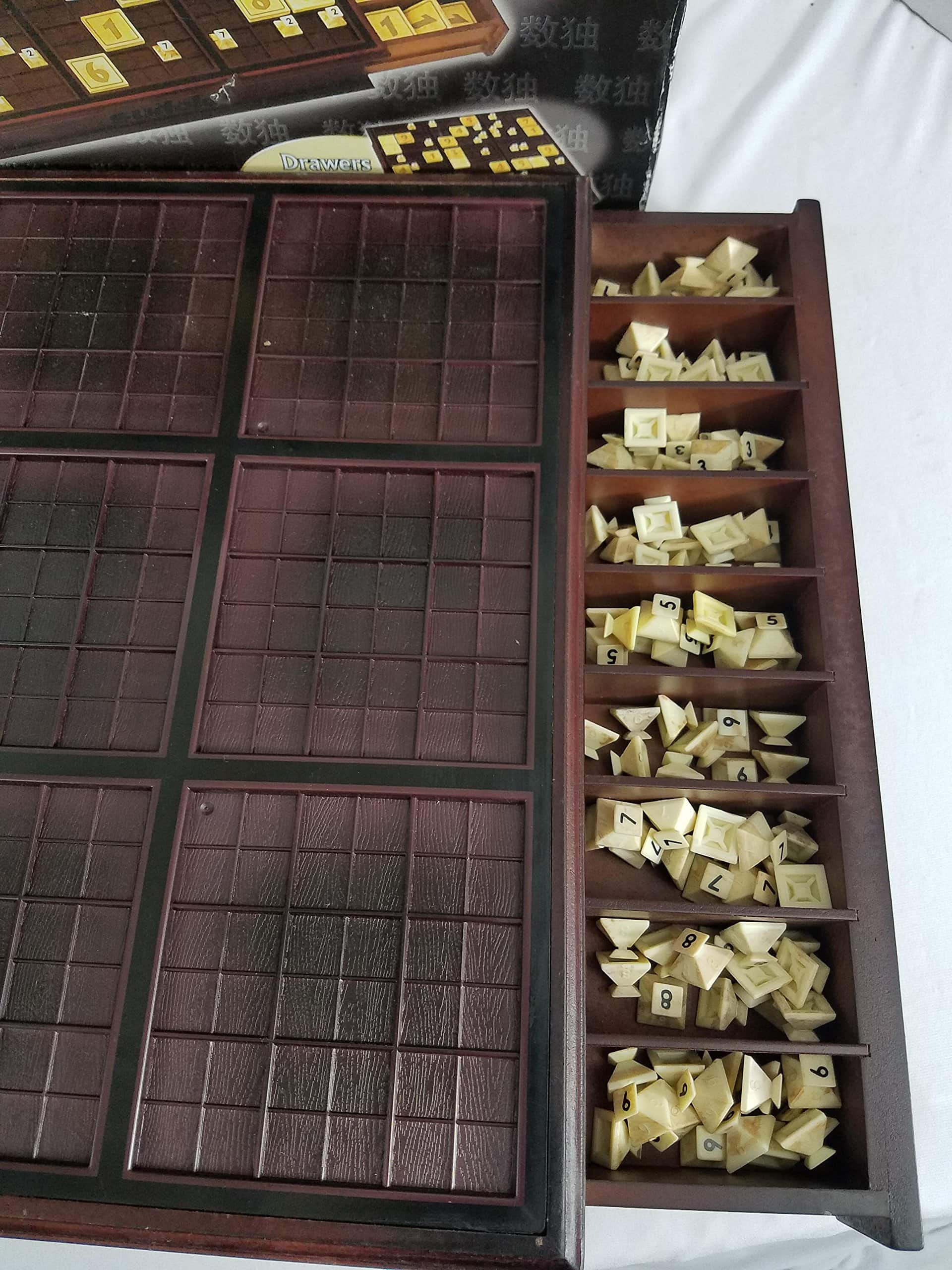 Senario Entertainment - Juego de Mesa de Sudoku de Madera - Imagen 4