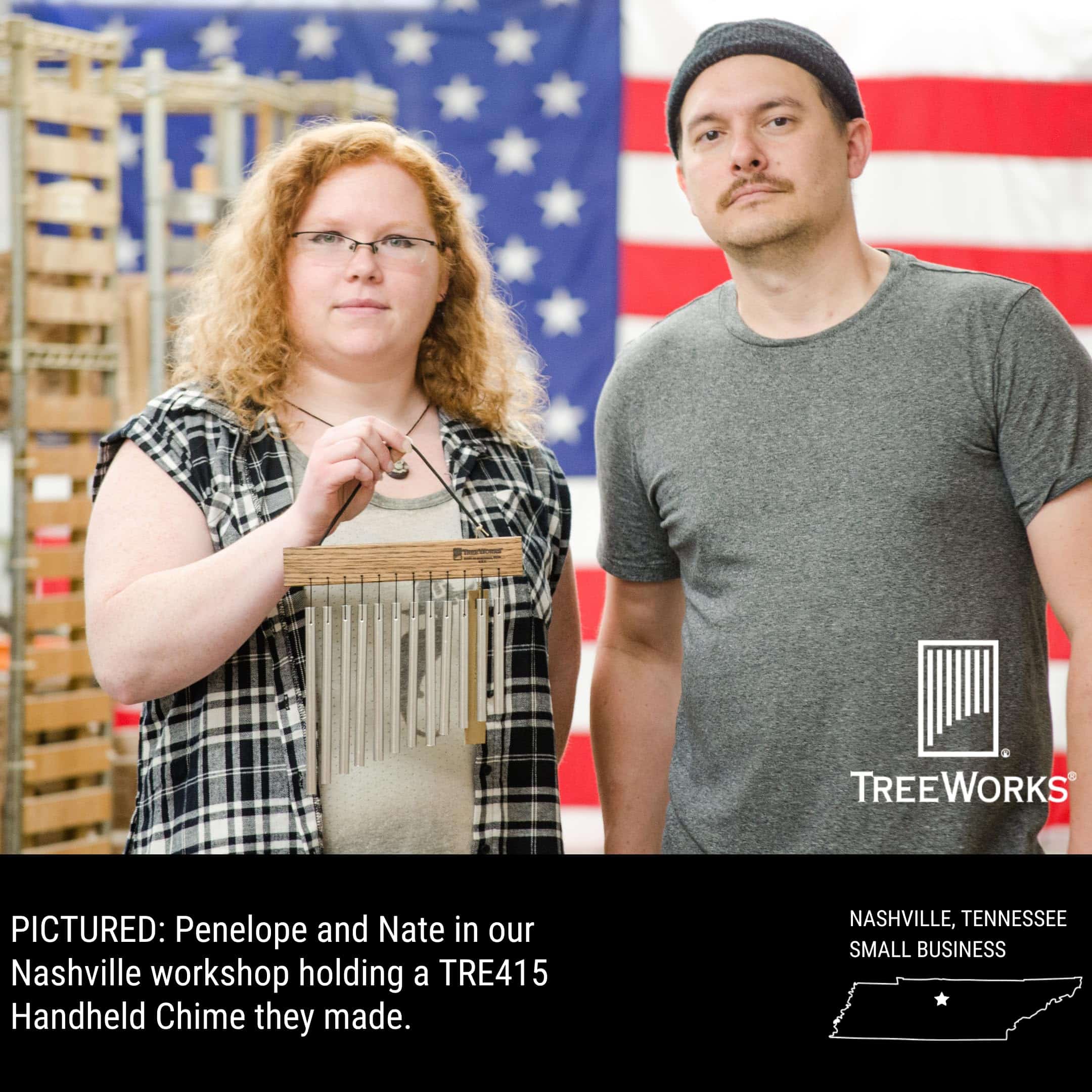 TreeWorks Chimes Campana de Mano de una Hilera Percusión - Imagen 7