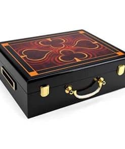 Estuche de Madera para Fichas de Póker Brybelly, Diseño de