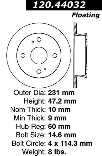 Disco de freno ranurado StopTech 126.44032SL Sport; Trasero - Imagen 3