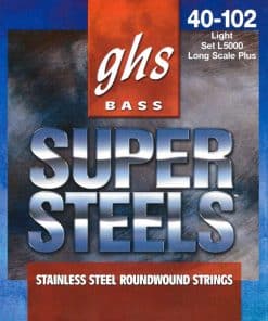 Cuerdas GHS 4 Super Steels, Cuerdas de Bajo de Acero