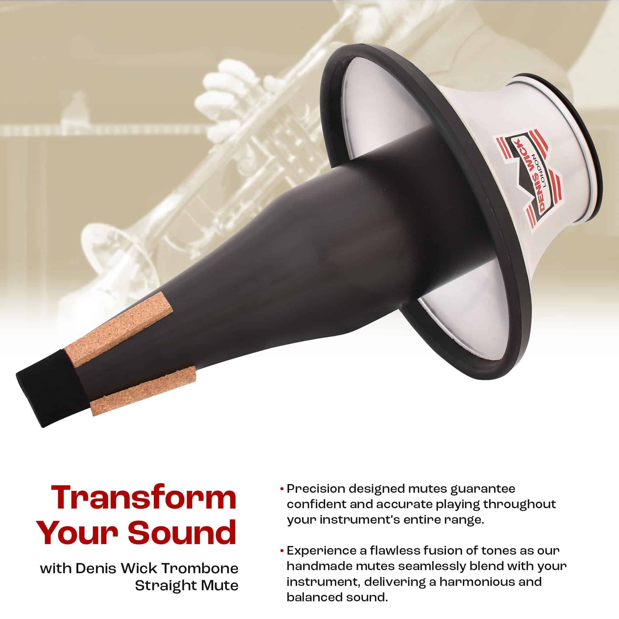 Mute Ajustable de Copa de Aluminio Denis Wick para Trombón - Imagen 6