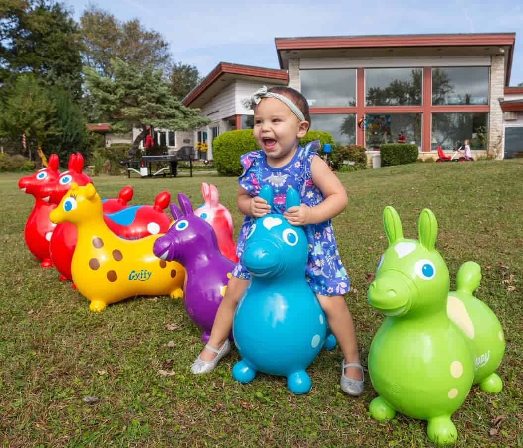 Caballo Brincador Inflable Gymnic Rody Teal - Imagen 3