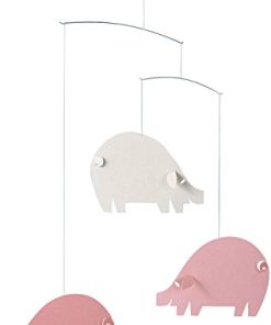 Móvil Colgante para Bebés Flensted Mobiles Piggy Pink/Light