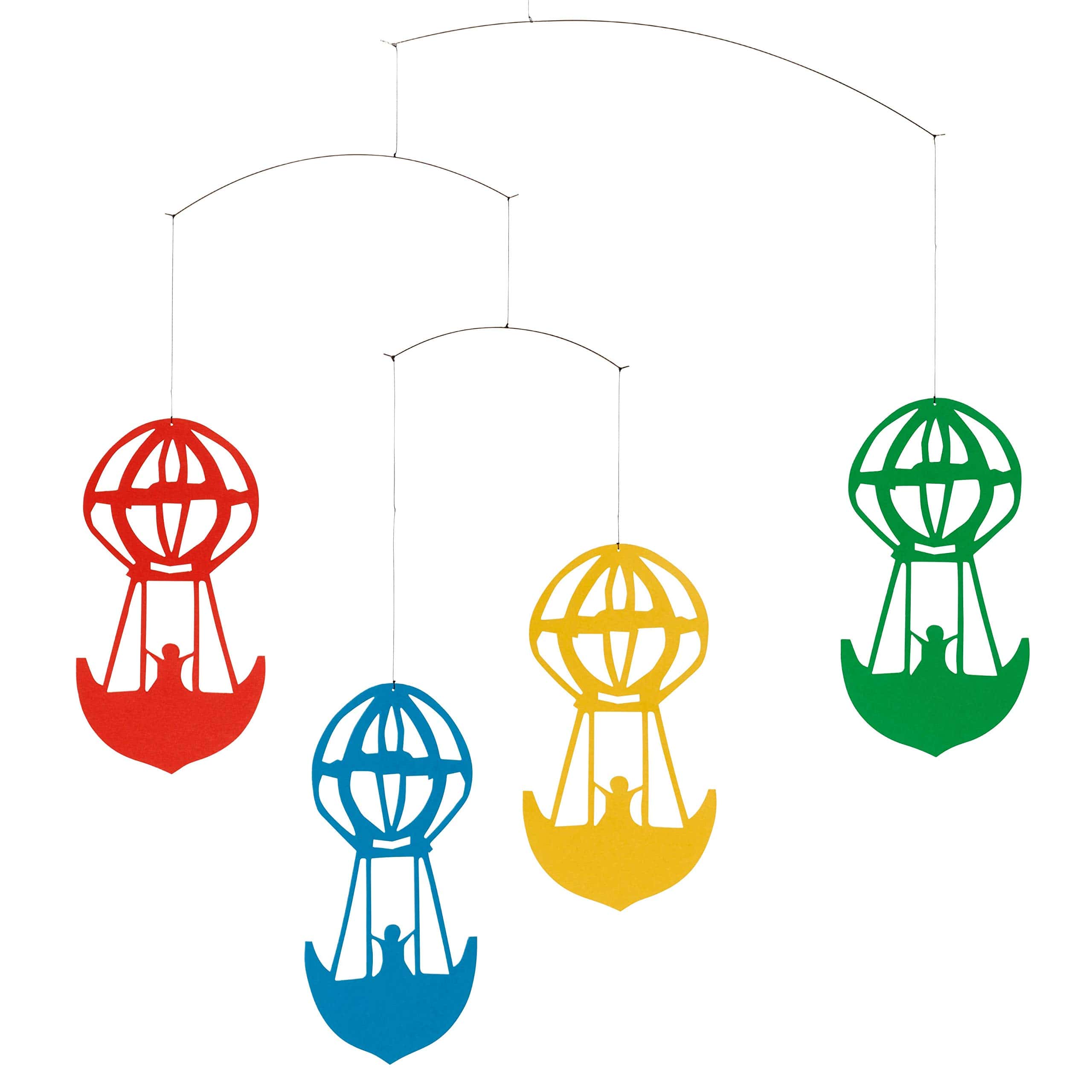 Móvil de vivero colgante de globos de colores de H.C.