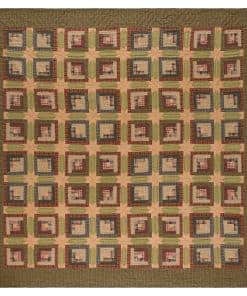 Colcha Tea Cabin Queen 94Wx94L Diseño de Cabaña de troncos