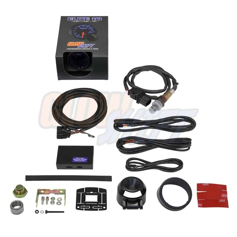 Kit de medidor de relación aire/combustible AFR GlowShift - Imagen 6