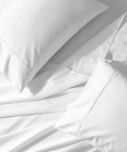 Juego de sábanas Queen de algodón 100% percal de 300 hilos,