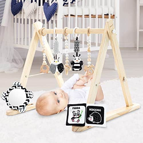 Gimnasio de juegos de madera para bebé BABY K (con 7