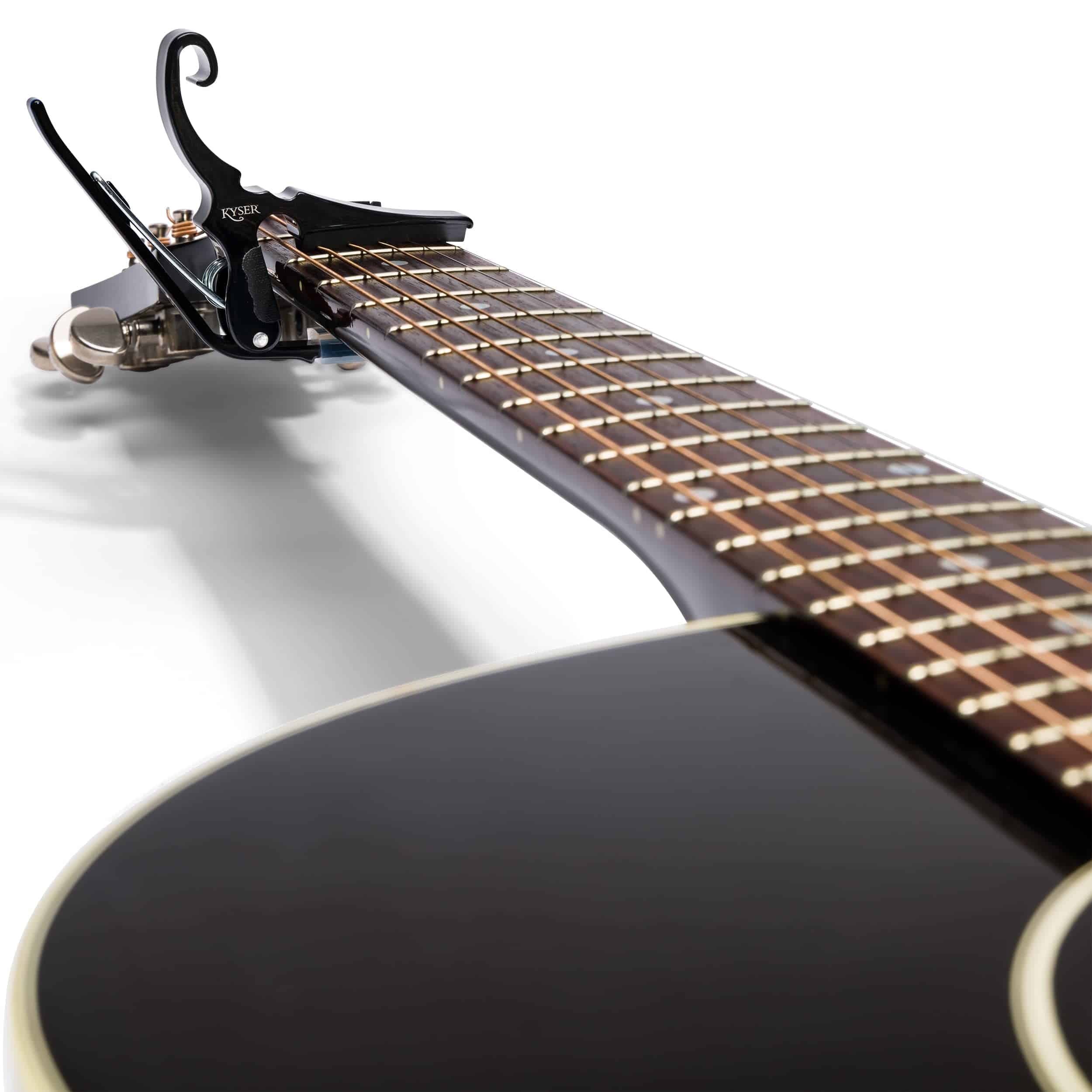 Kyser Drop D Partial Guitar Capo, 5-strings, Negro, KGDB - Imagen 4