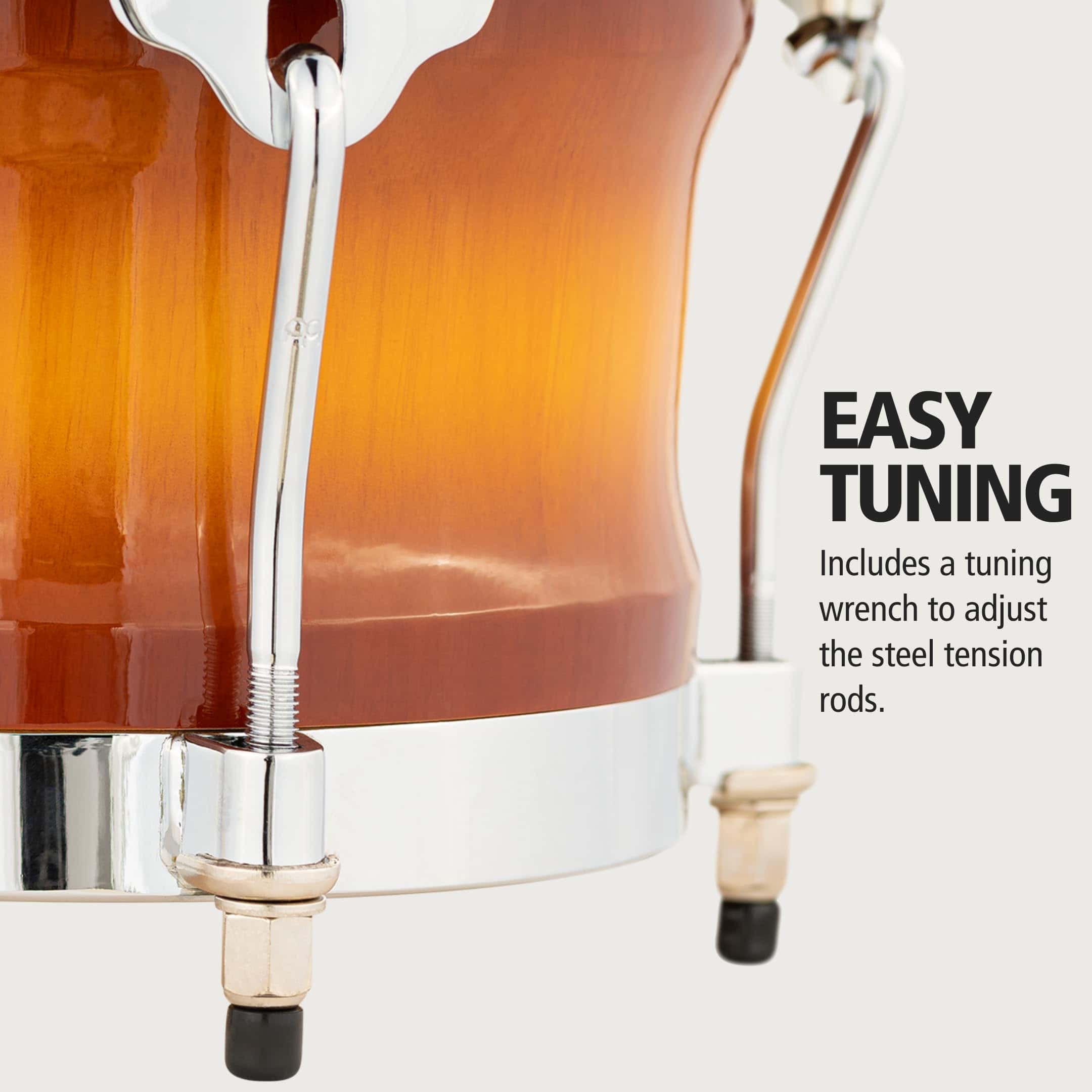 Meinl Percussion FWB400GAB Free Ride Series Wood Bongos, - Imagen 5