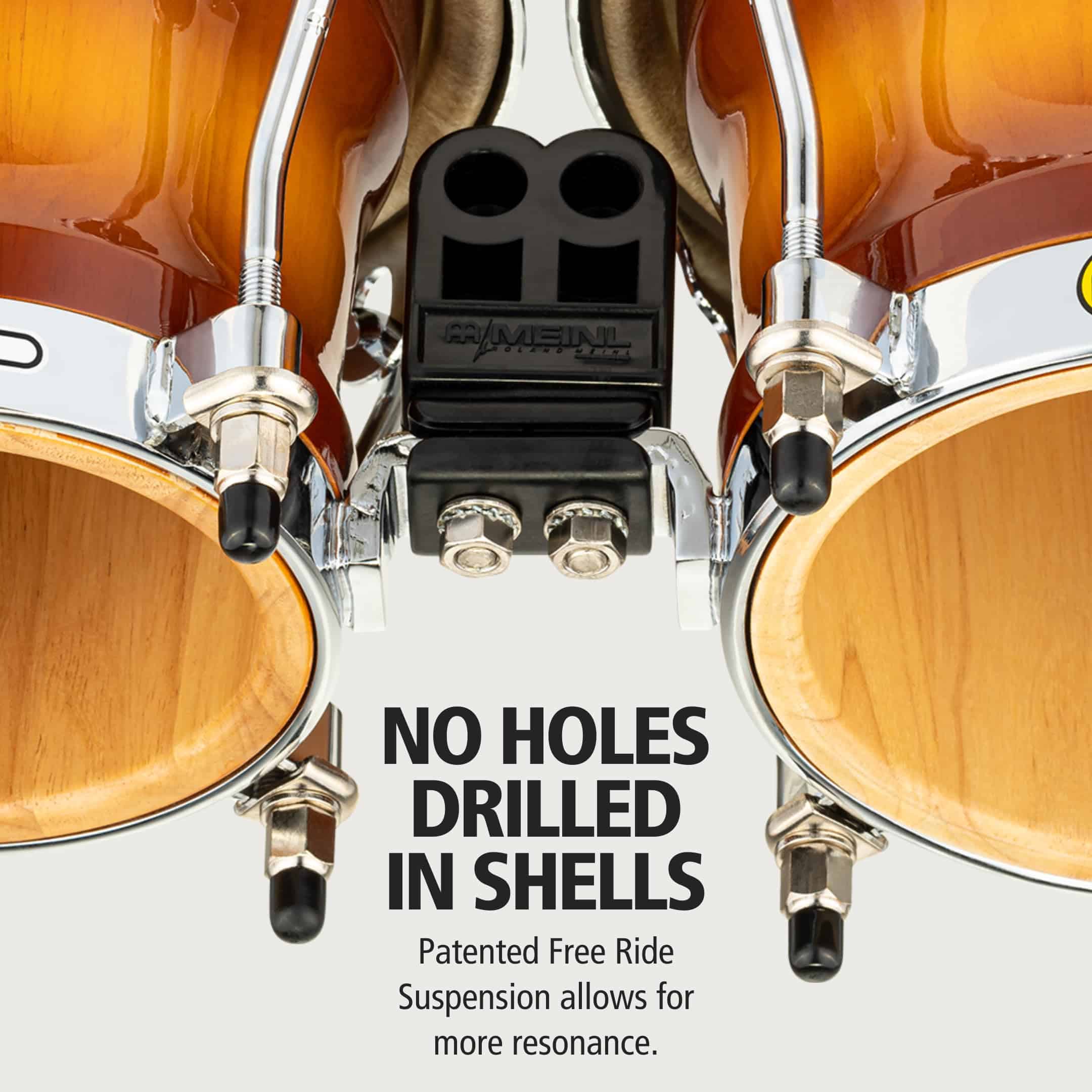 Meinl Percussion FWB400GAB Free Ride Series Wood Bongos, - Imagen 6