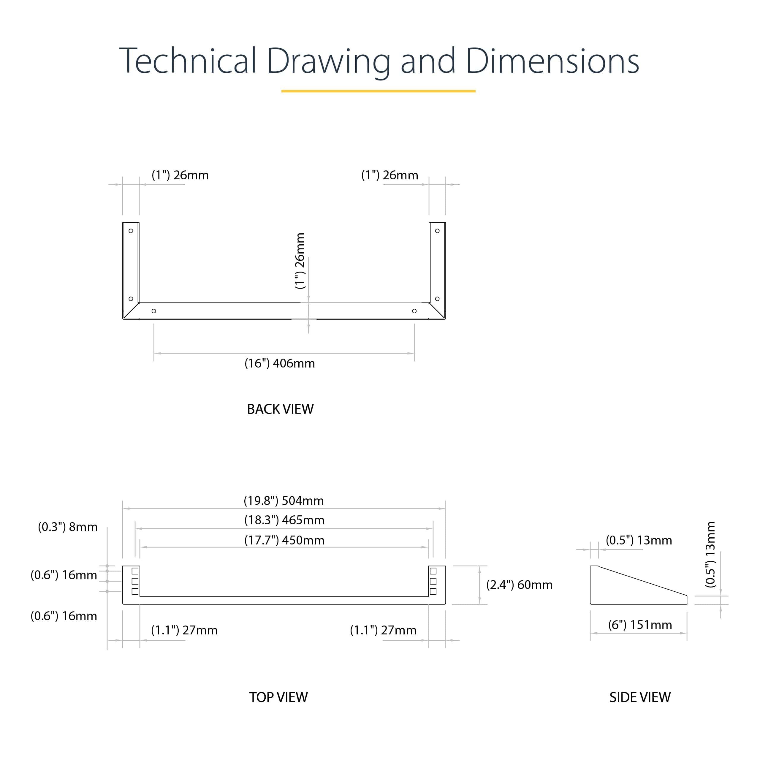 Soporte de Montaje en Pared de 1U StarTech.com - 19 in - - Imagen 9
