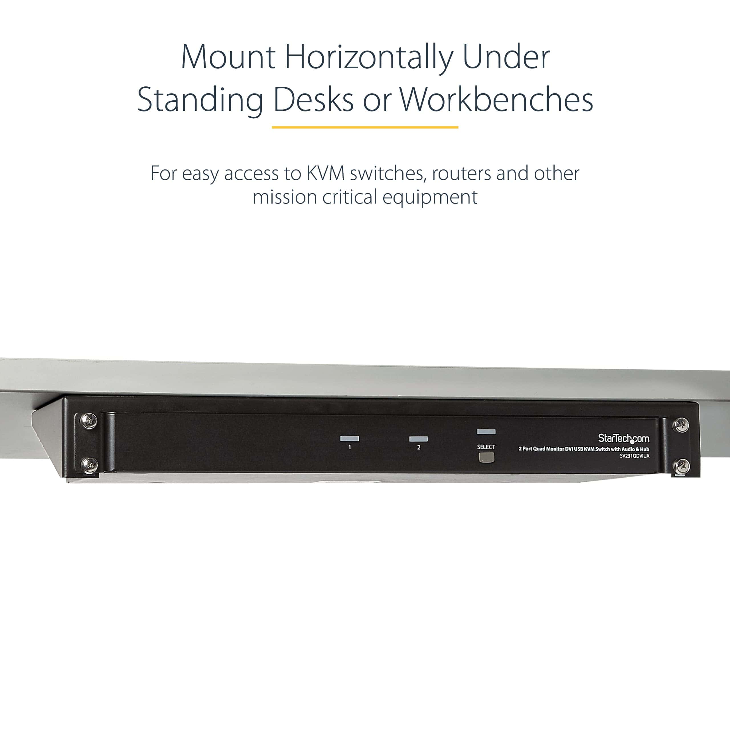 Soporte de Montaje en Pared de 1U StarTech.com - 19 in - - Imagen 6