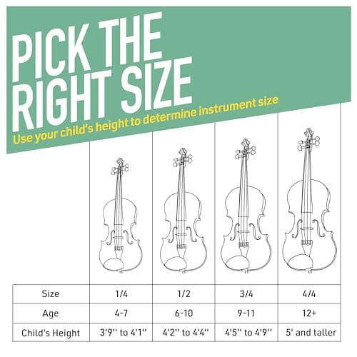 Violín Mendini By Cecilio para principiantes, niños y - Imagen 6