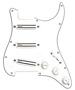 DiMarzio FG2108 Fast Track Prewired Pickguard Blanco
