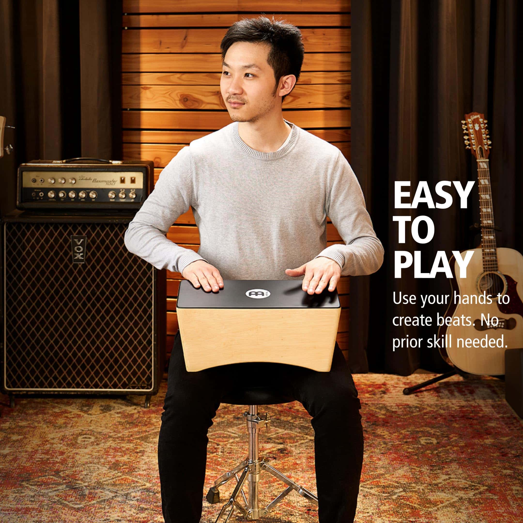 Meinl Bongo Cajon Box Drum con Snares Internos - NO - Imagen 5