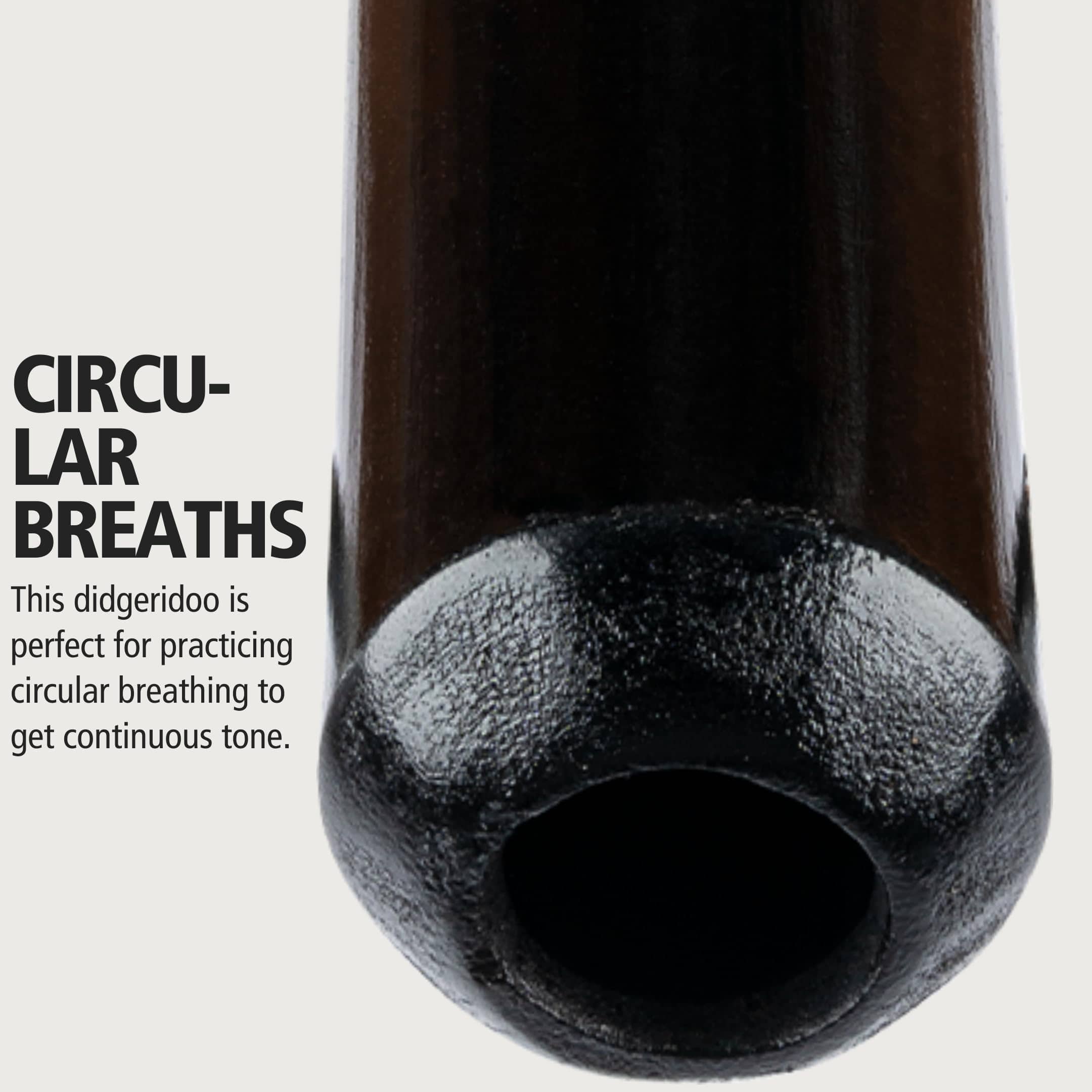 Didgeridoo de Bambú con Diseño Negro - Imagen 5