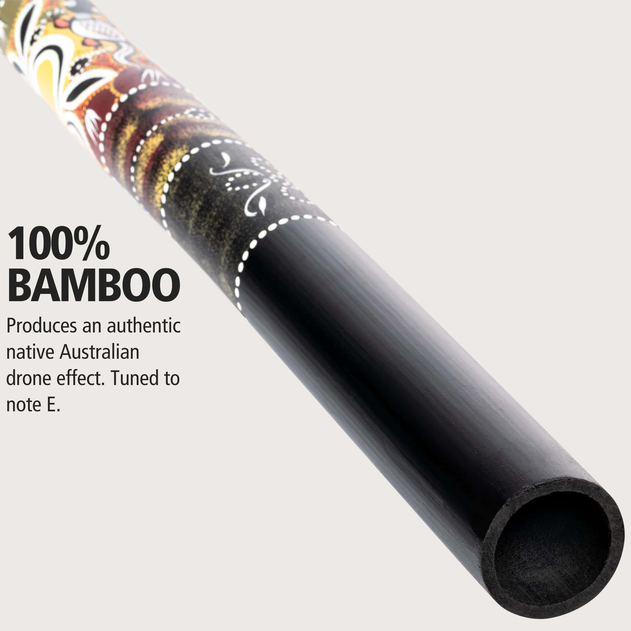 Didgeridoo de Bambú con Diseño Negro - Imagen 3