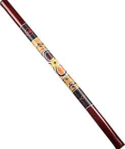 Didgeridoo de Bambú con Diseño Rojo
