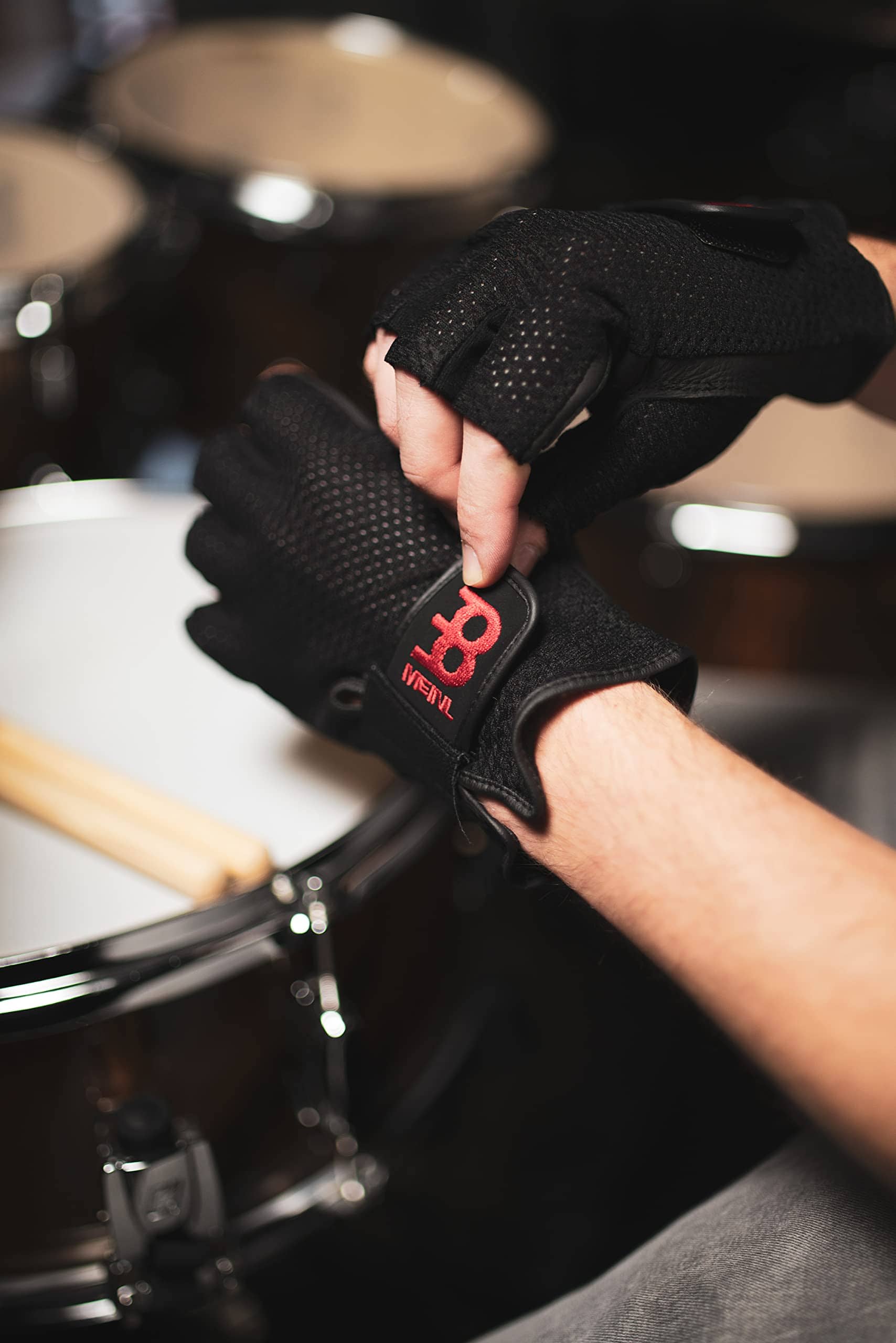 Guantes de baterista de medio dedo Meinl - Grande - Imagen 8