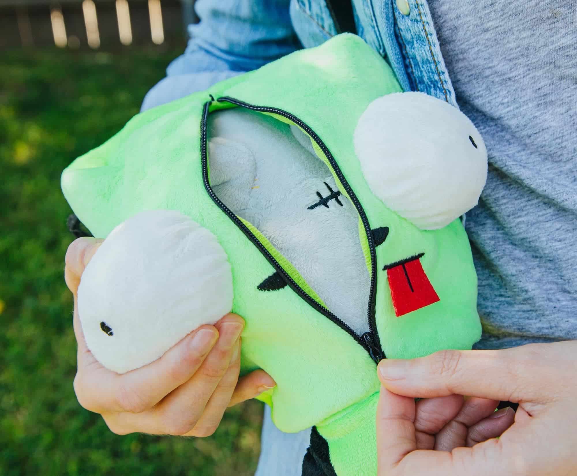 Peluche Coleccionable de 10 pulgadas GIR de Invader Zim con - Imagen 7