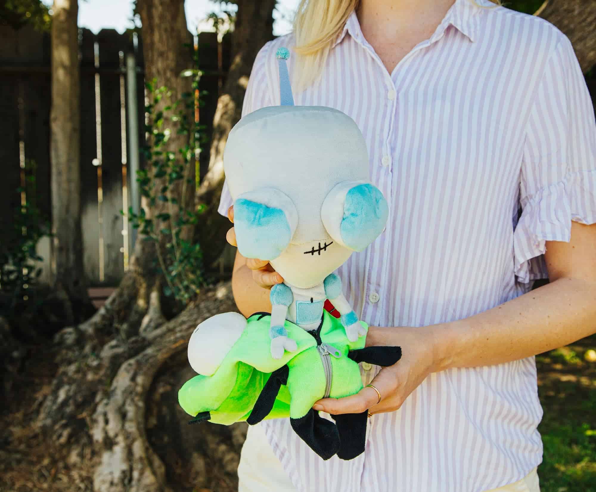 Peluche Coleccionable de 10 pulgadas GIR de Invader Zim con - Imagen 8