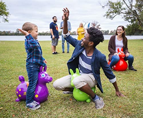 Caballo Saltarín Inflable Gymnic Rody Morado - Imagen 5