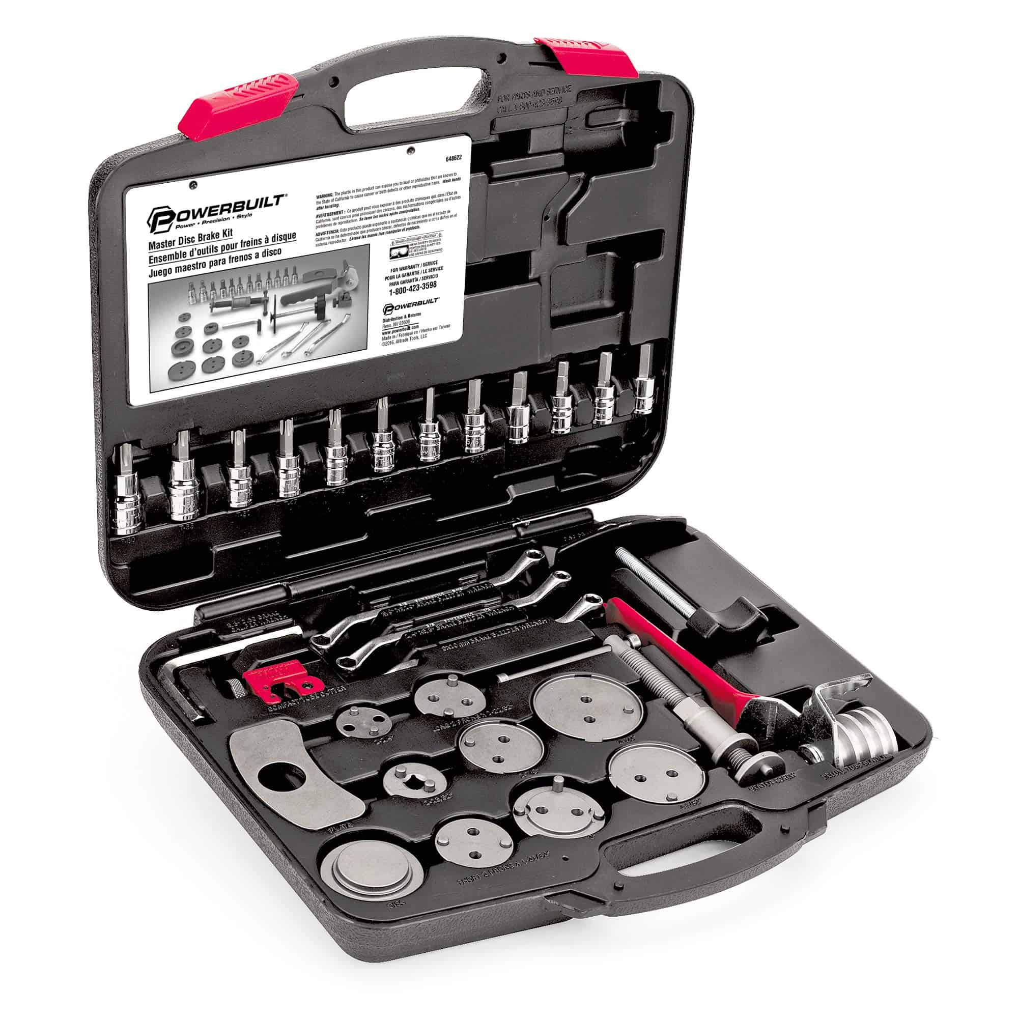 Juego de Servicio Maestro de Frenos de Disco Powerbuilt,