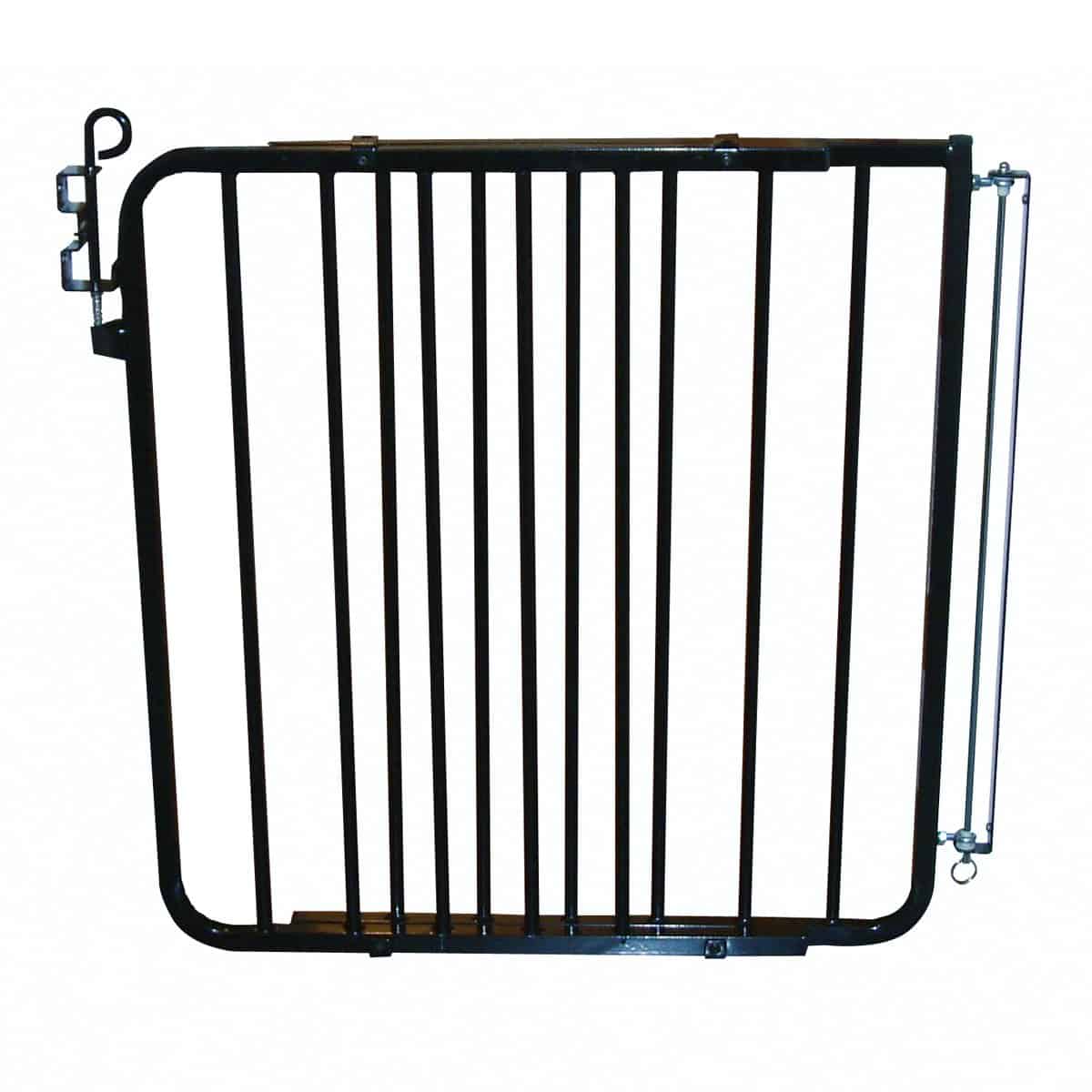 Puerta de seguridad Auto Lock Cardinal Gate en negro
