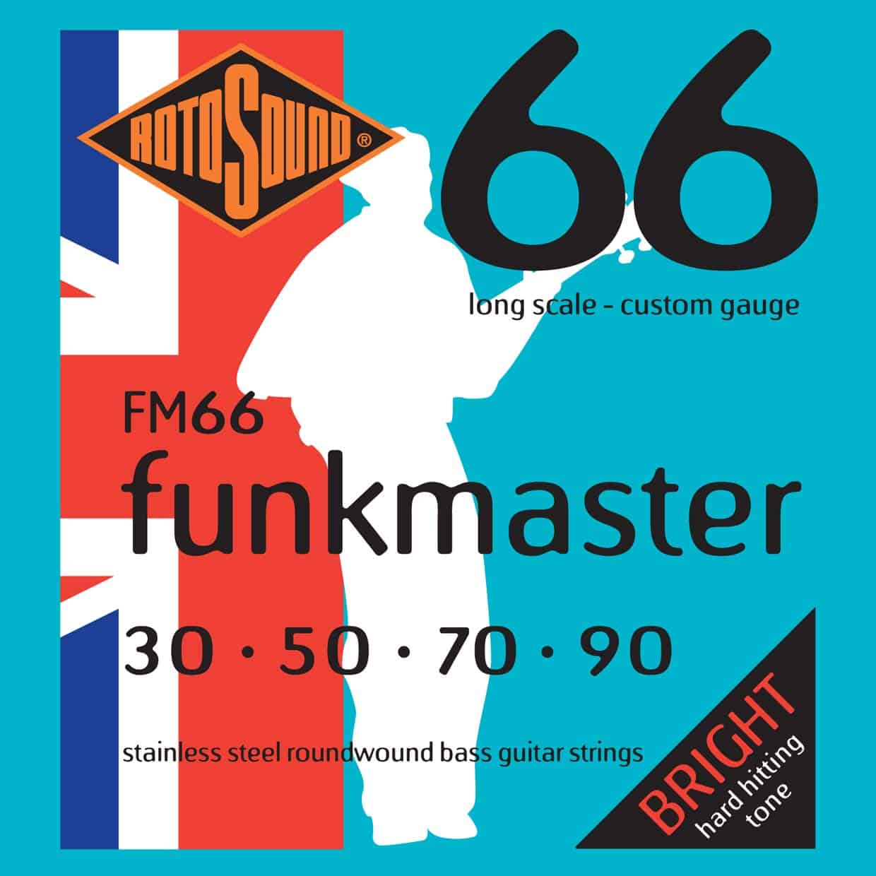 Cuerdas de bajo Rotosound FM66 Swing Bass 66 de acero